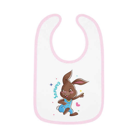 Sammy the Bunny Bib – Sweet, Silly & Snack-Read