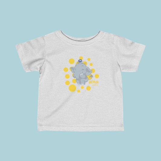 Benji the Elephant Infant T-Shirt - Yellow