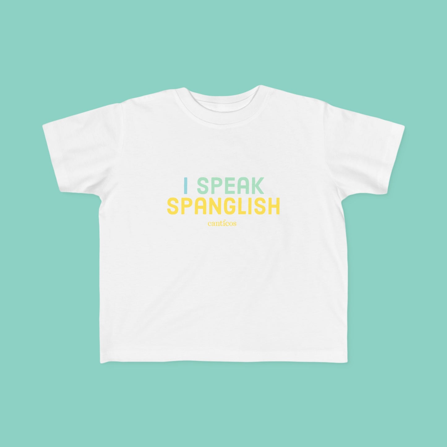 I Speak Spanglish Toddler T-shirt - Yellow