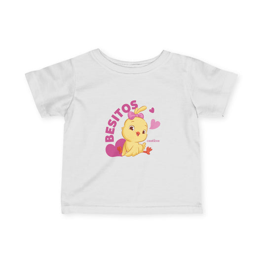 Cute Kids' T-Shirt with 'Besitos’ Kiki Chickie