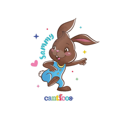 Sammy the Bunny Kiss-Cut Canticos Stickers - Room Decor