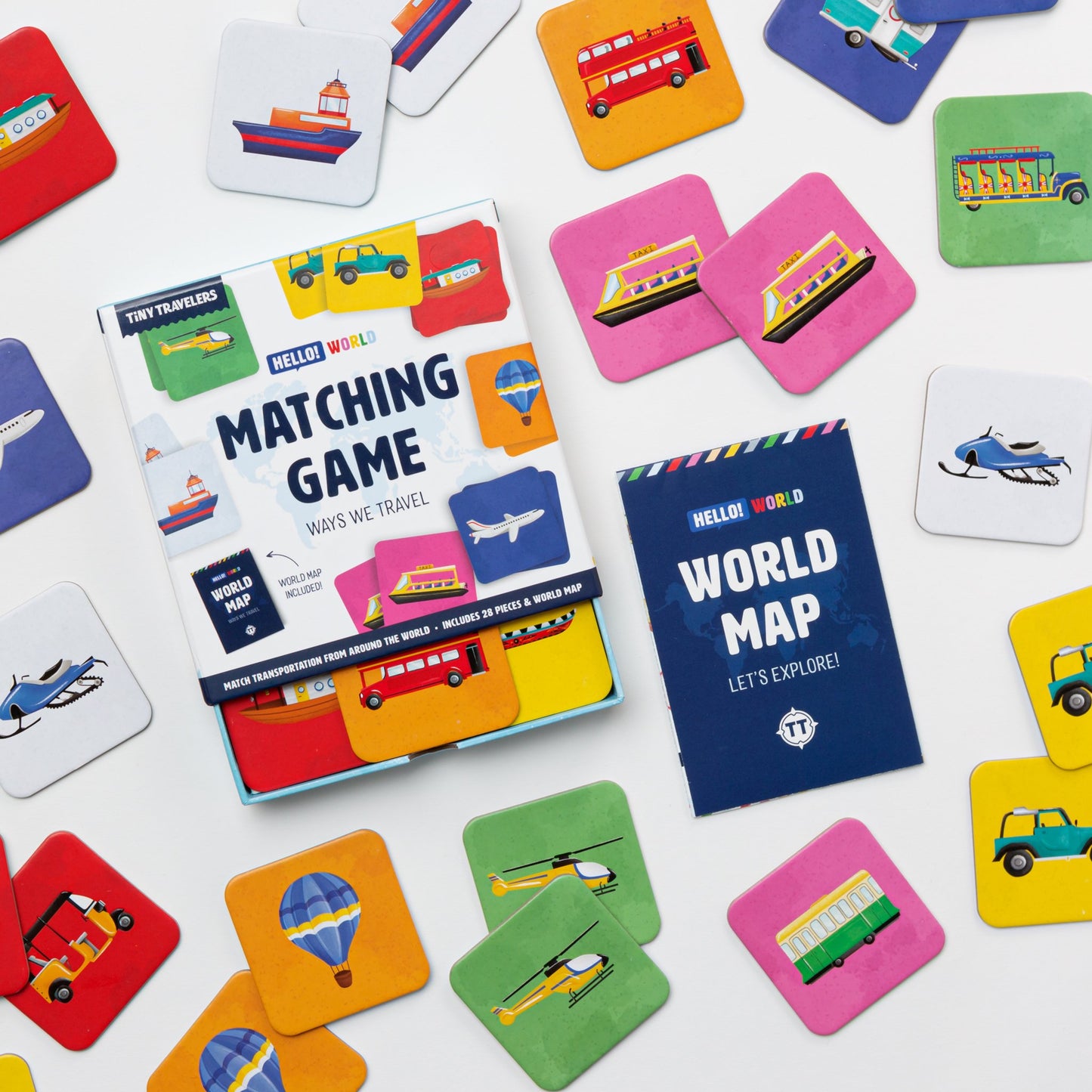 Tiny Travelers Matching Game: Ways We Travel