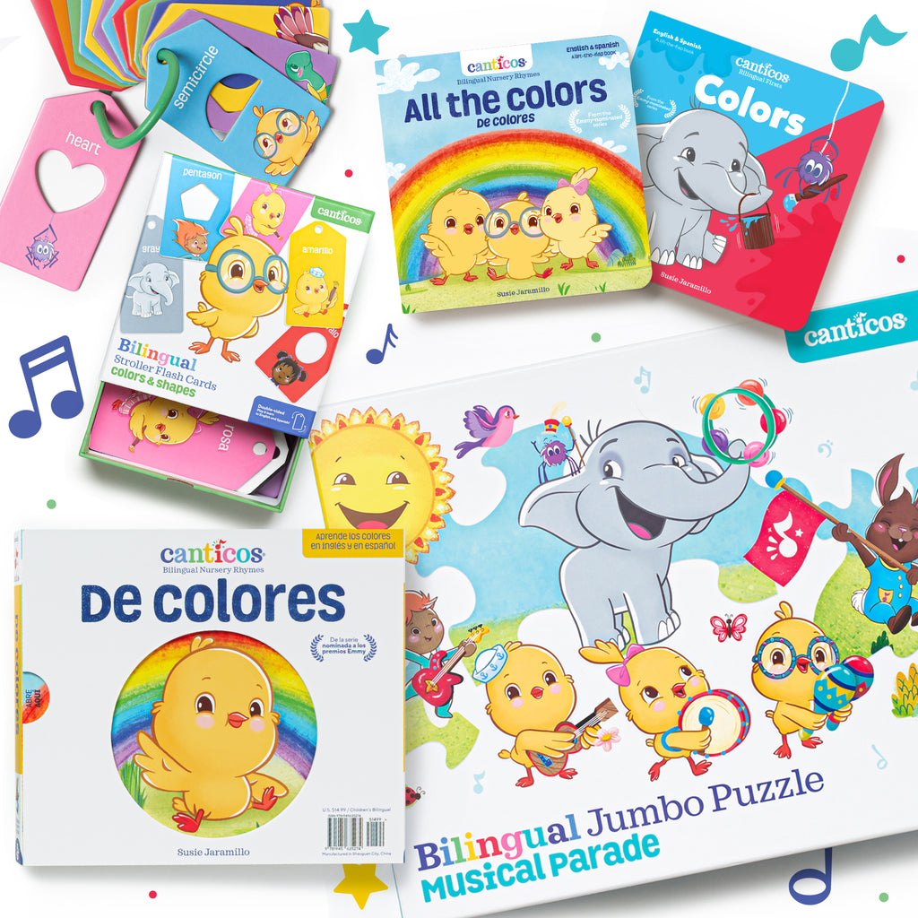 musical parade, de colores colors shapes and colors stroller cards puzzle 