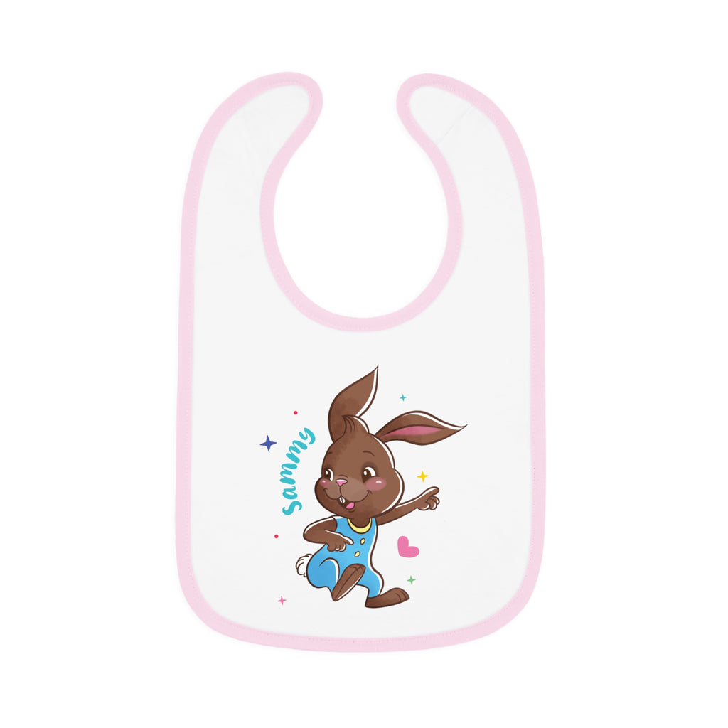Sammy Contrast Trim Jersey Bib – Sweet, Silly & Snack-Read