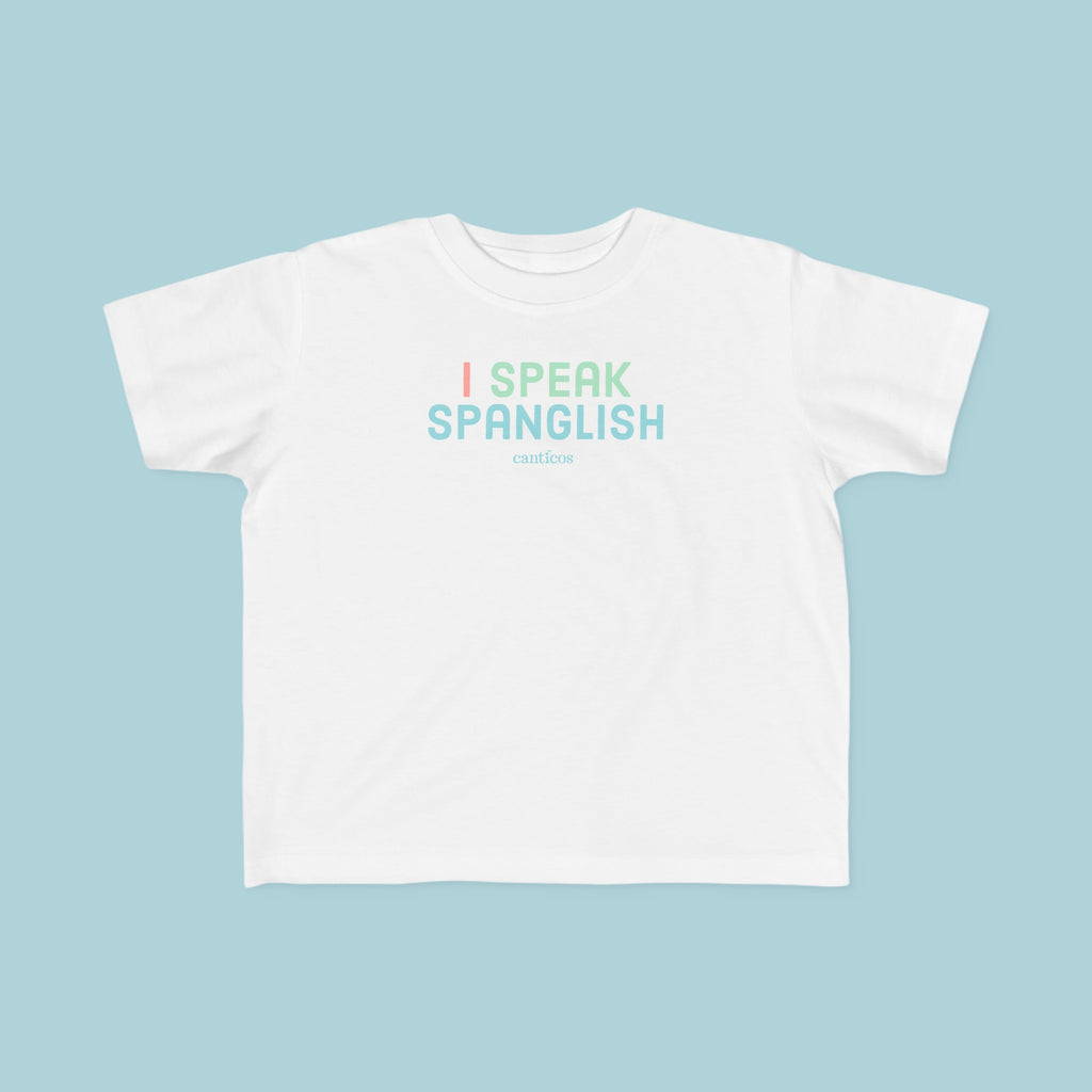 I Speak Spanglish Toddler T-shirt - Blue