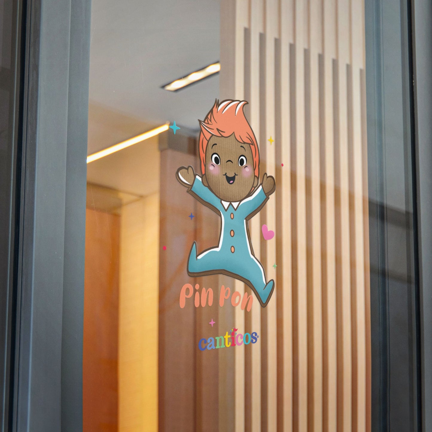 Pin Pon is Here! - Kiss Cut Canticos Sticker, Room Decor