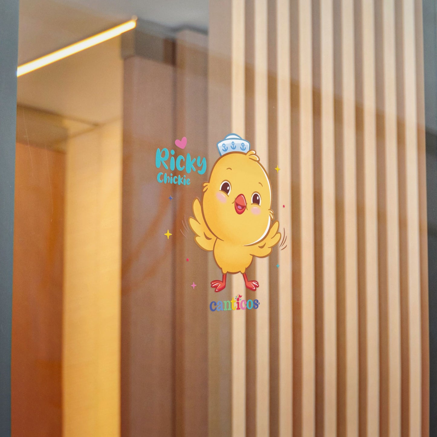 Huggable Ricky Chickie - Kiss Cut Canticos Sticker, Room Decor