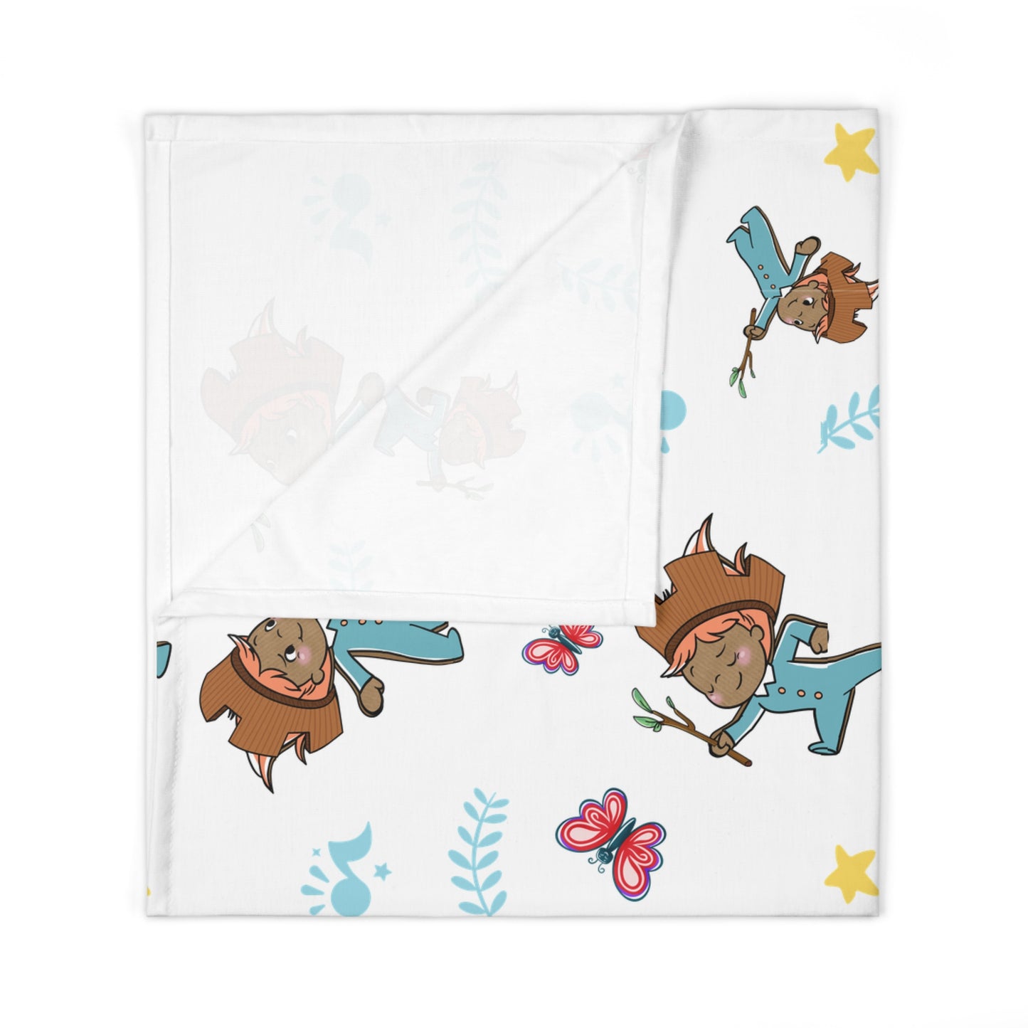 Pin Pon Friends Baby Swaddle Blanket