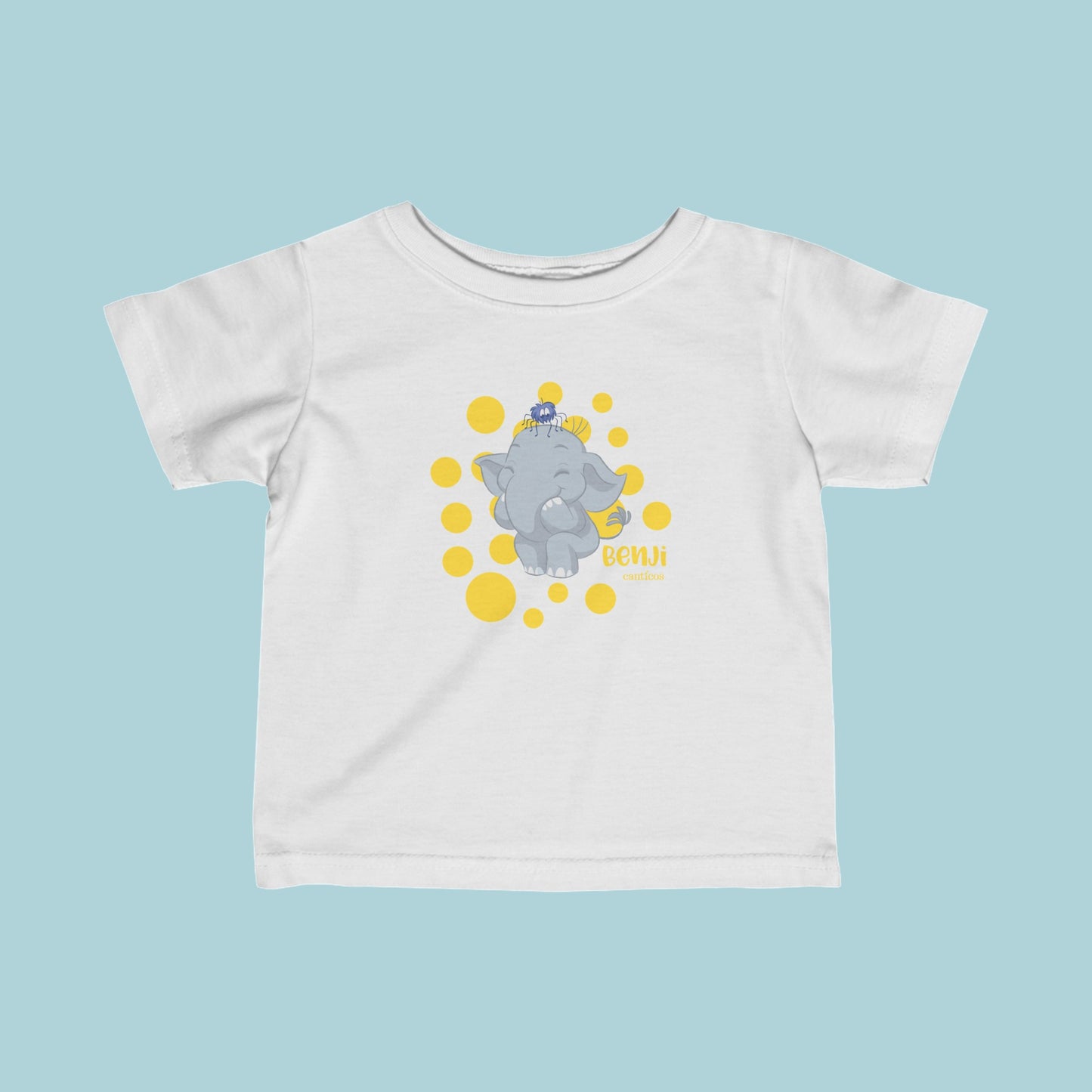 Benji the Elephant Infant T-Shirt - Yellow