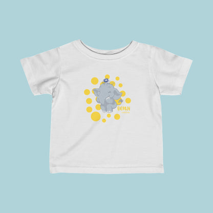Benji the Elephant Infant T-Shirt - Yellow