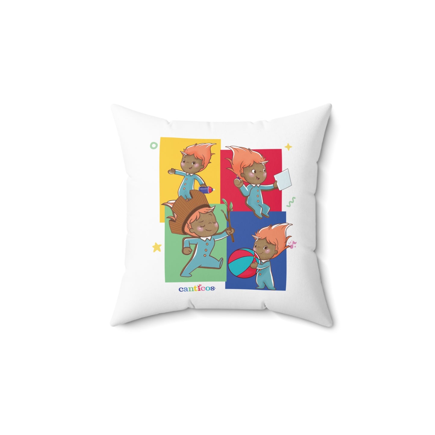 Pin Pon Adventures Kids Throw Pillow