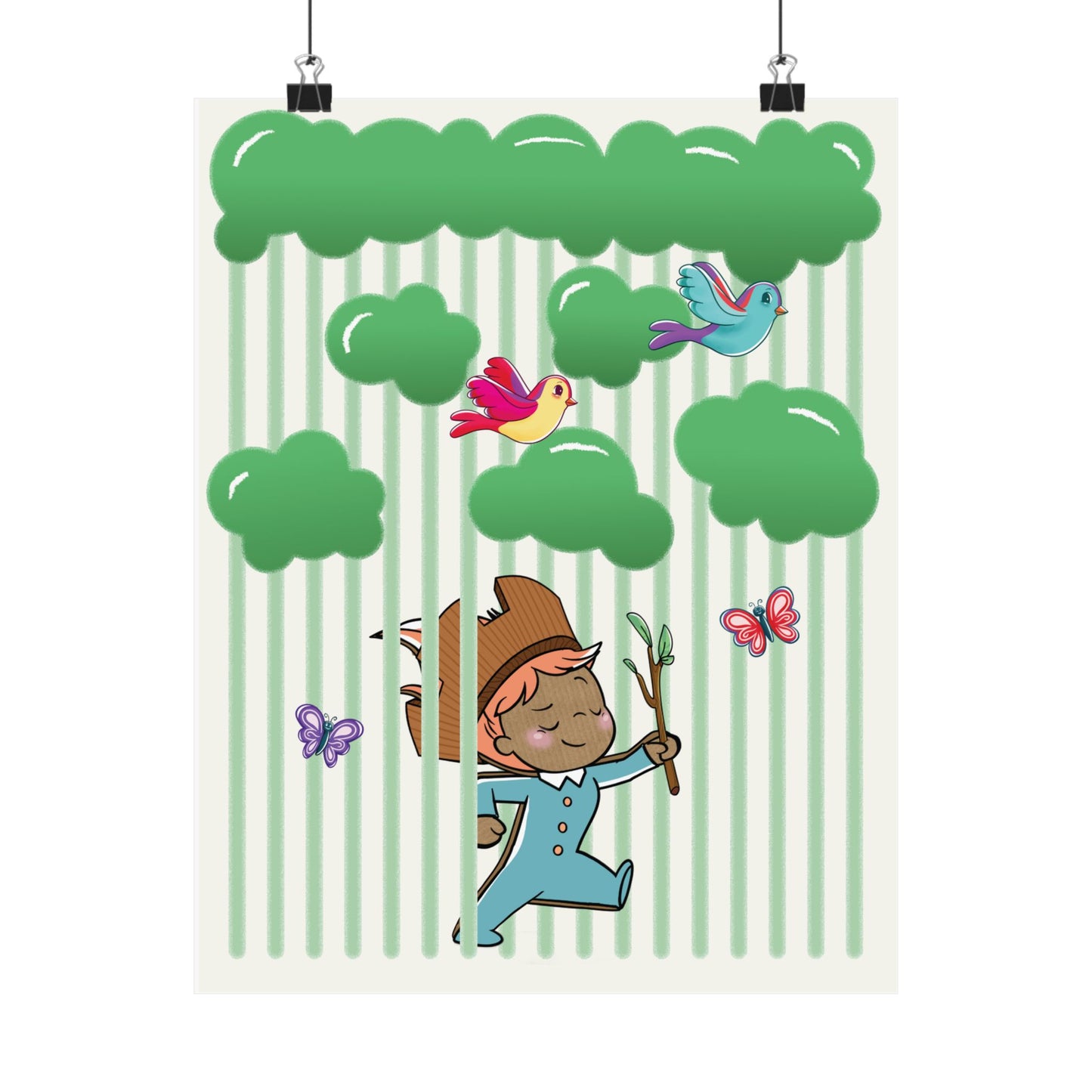 Pin Pon Forest Nursery Poster