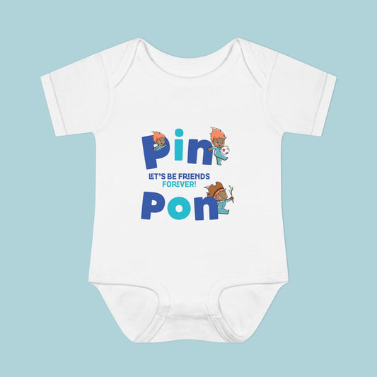 Pin Pon Friends Forever Infant Bodysuit / Baby Onesie