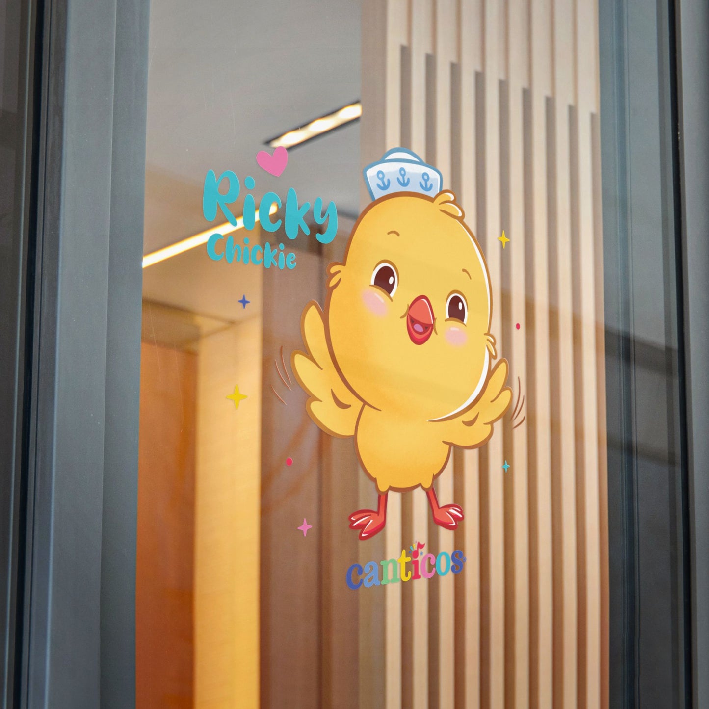 Huggable Ricky Chickie - Kiss Cut Canticos Sticker, Room Decor