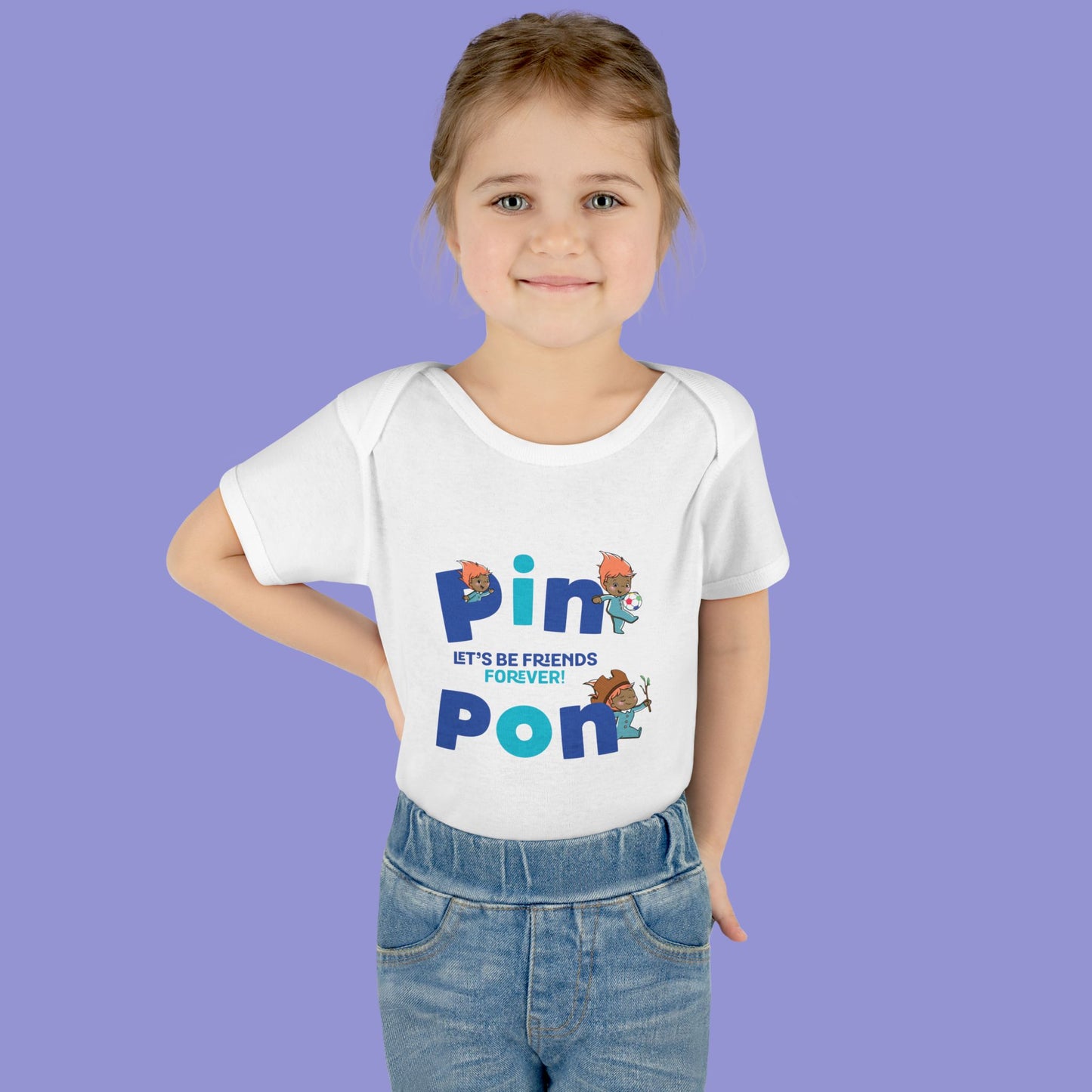 Pin Pon Friends Forever Infant Bodysuit / Baby Onesie