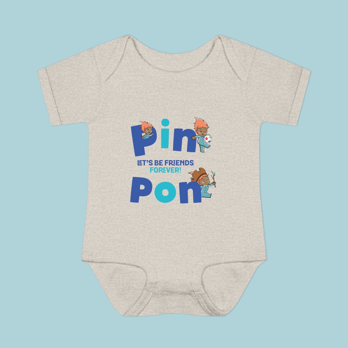 Pin Pon Friends Forever Infant Bodysuit / Baby Onesie