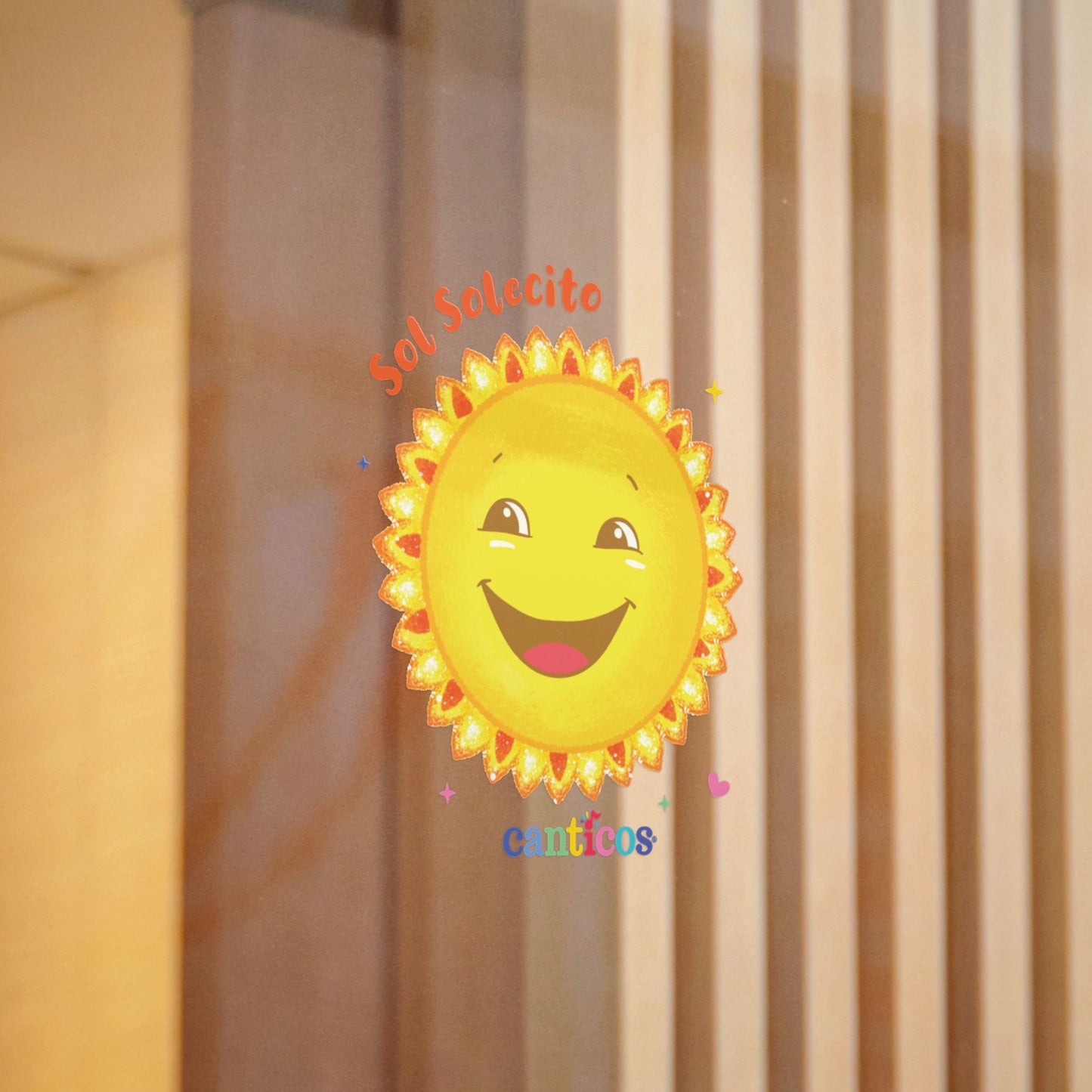 Sol Solecito, Little Sunny Sunshine - Kiss Cut Canticos Sticker, Room Decor