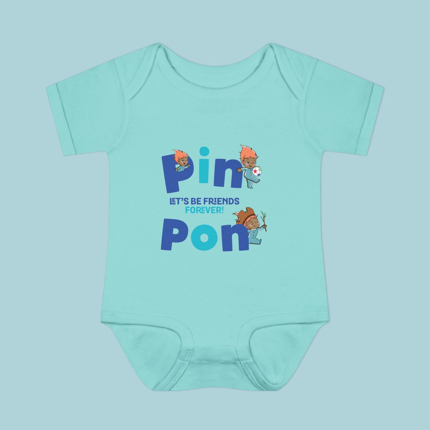 Pin Pon Friends Forever Infant Bodysuit / Baby Onesie