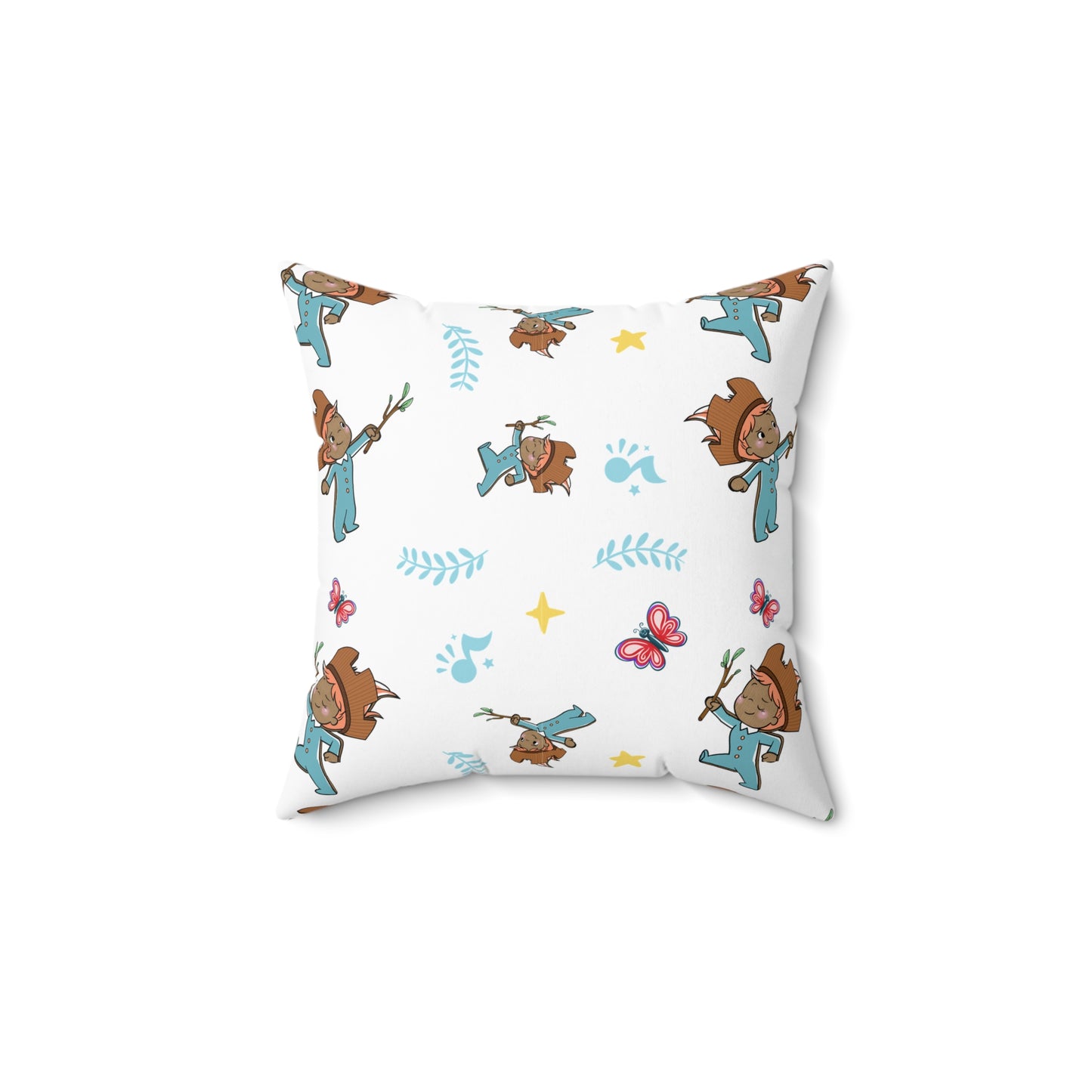 Pin Pon Woodland Kids Throw Pillow