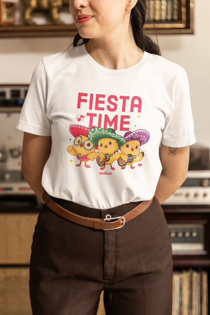 Canticos 'Fiesta Time' Unisex Tee – Featuring the Chickie Mariachis