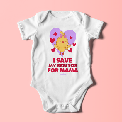 I Save my Besitos for Mama Onesie - Purple