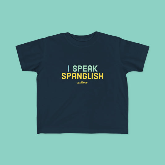 I Speak Spanglish Toddler T-shirt - Yellow