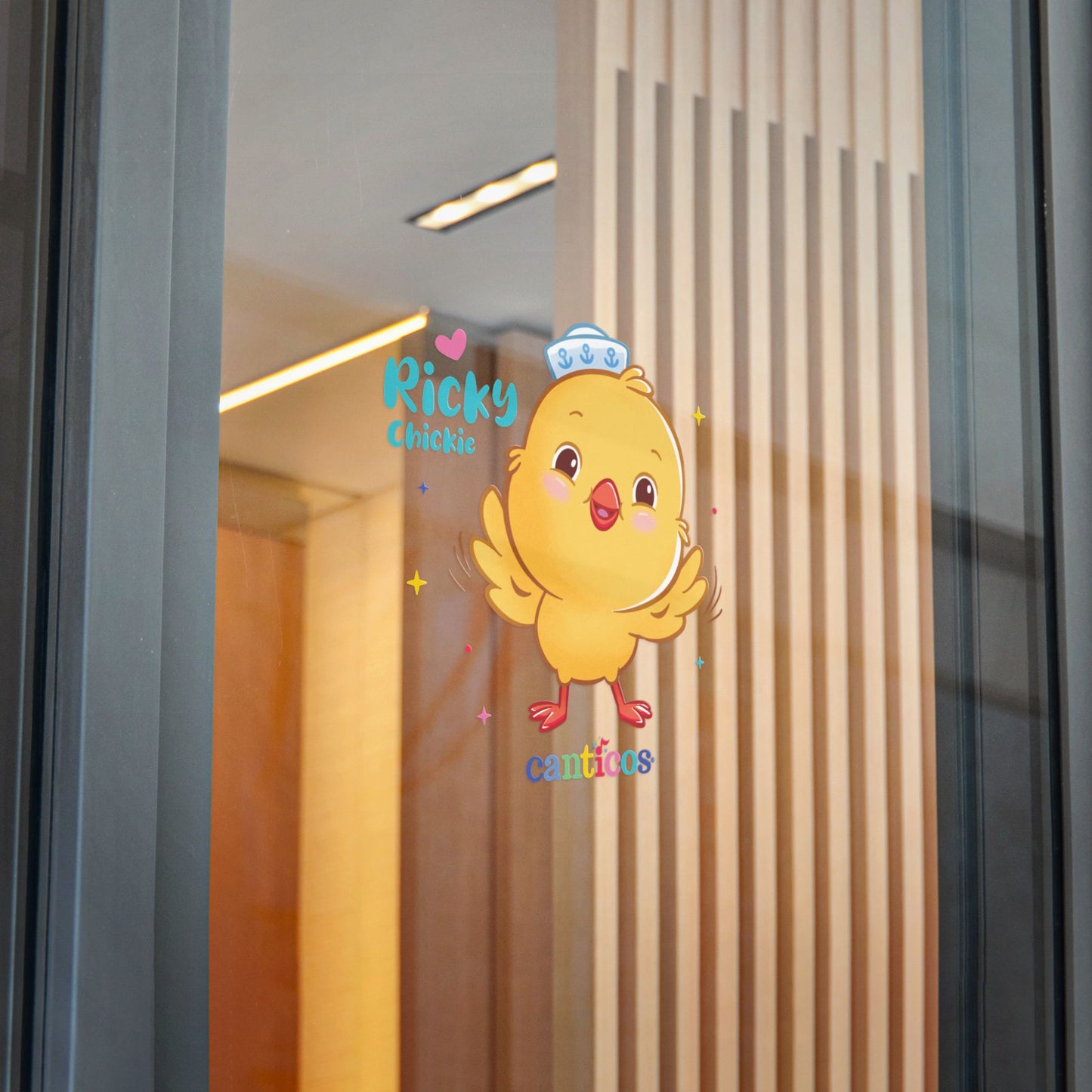 Huggable Ricky Chickie - Kiss Cut Canticos Sticker, Room Decor