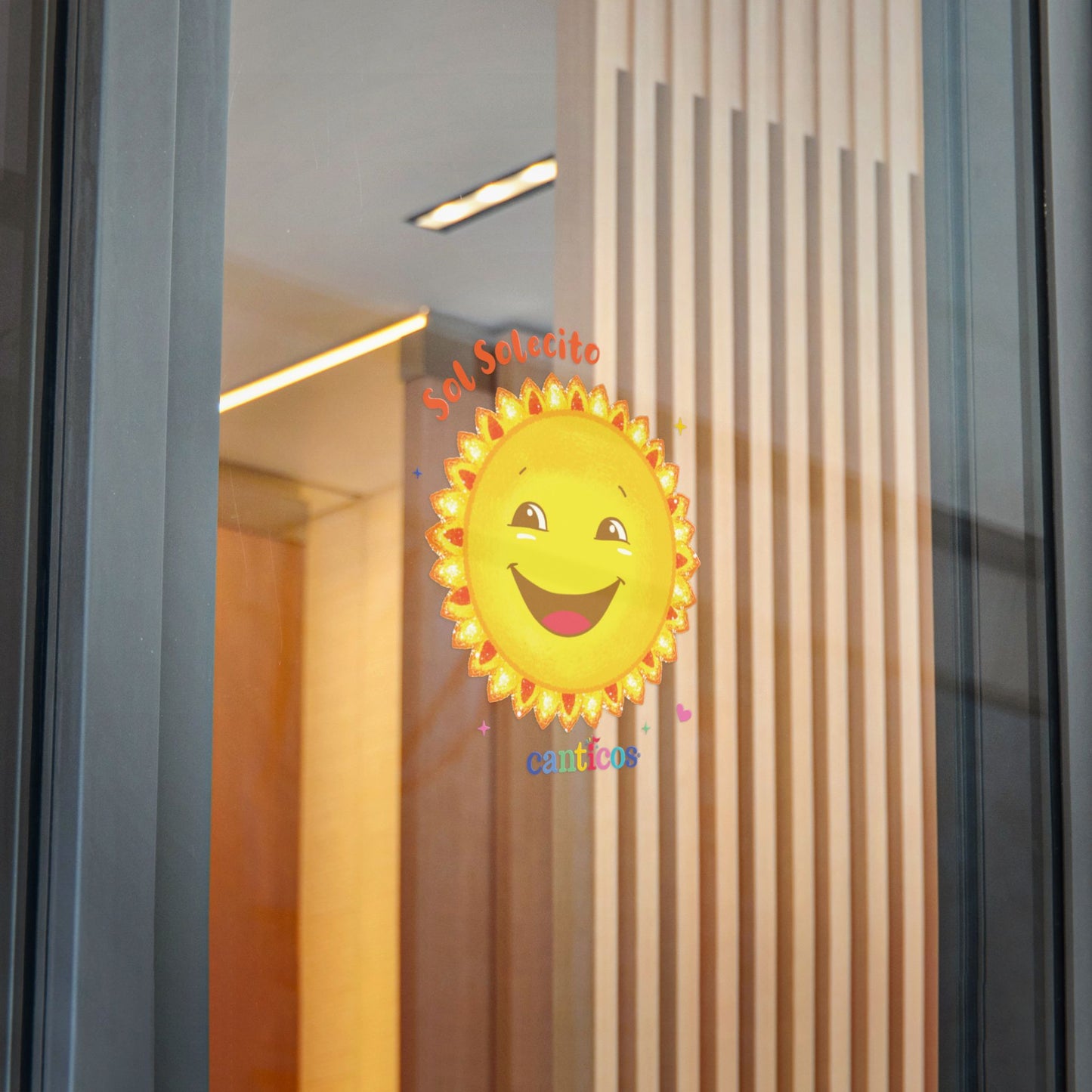 Sol Solecito, Little Sunny Sunshine - Kiss Cut Canticos Sticker, Room Decor