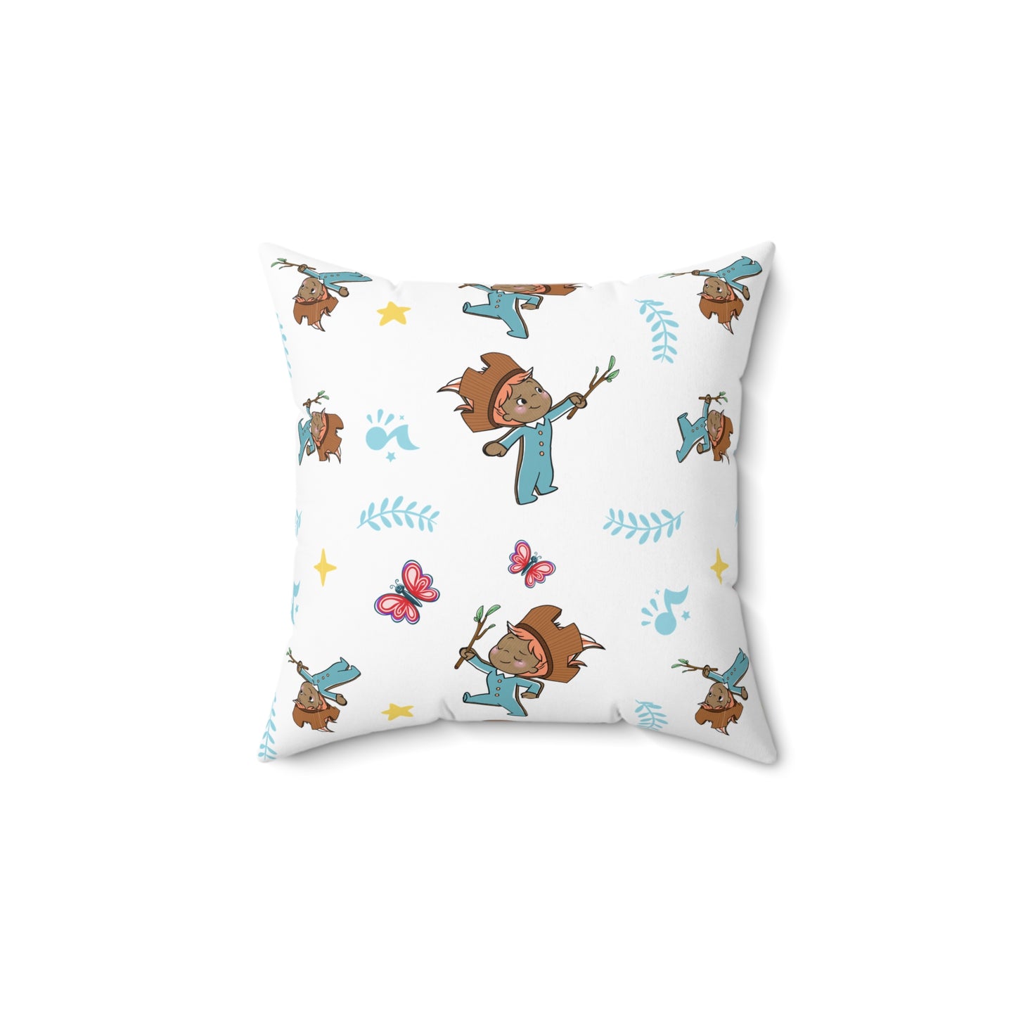 Pin Pon Woodland Kids Throw Pillow