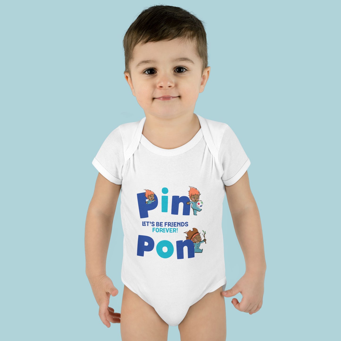 Pin Pon Friends Forever Infant Bodysuit / Baby Onesie