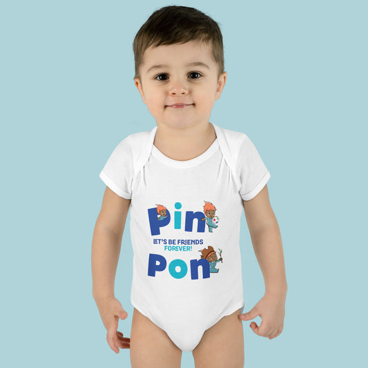 Pin Pon Friends Forever Infant Bodysuit / Baby Onesie