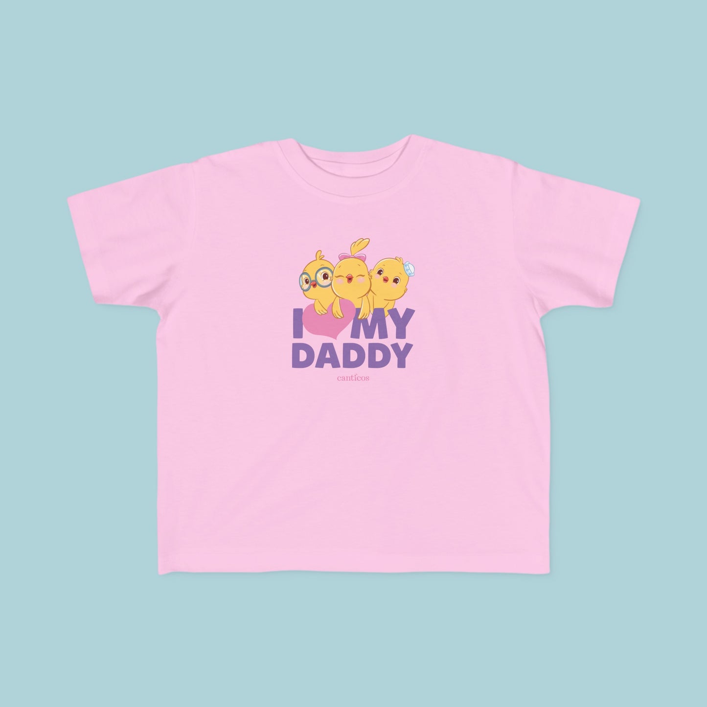 I love my Daddy Purple Toddler T-shirt - Little Chickies