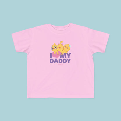 I love my Daddy Purple Toddler T-shirt - Little Chickies