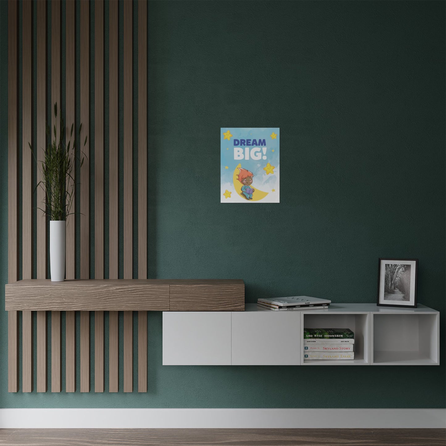 Pin Pon Dream Big Nursery Wall Art Poster