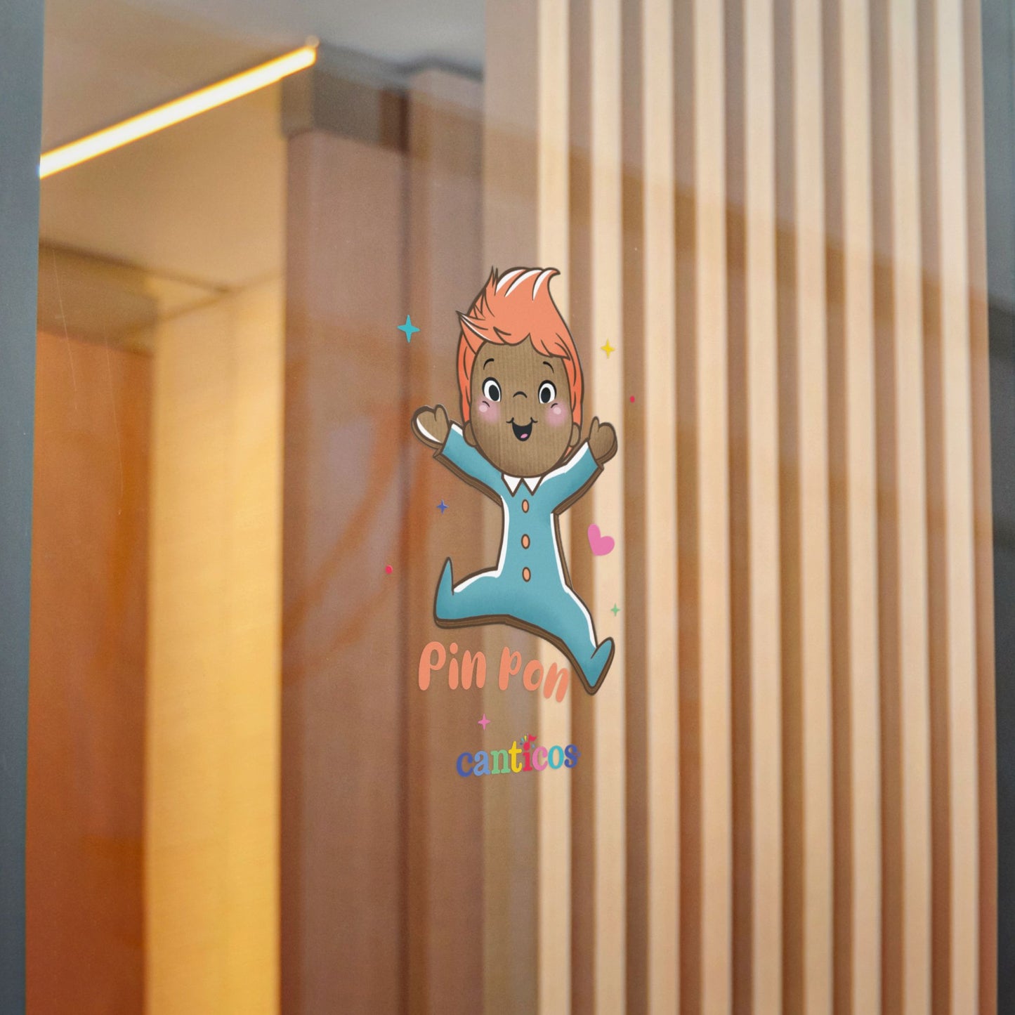 Pin Pon is Here! - Kiss Cut Canticos Sticker, Room Decor