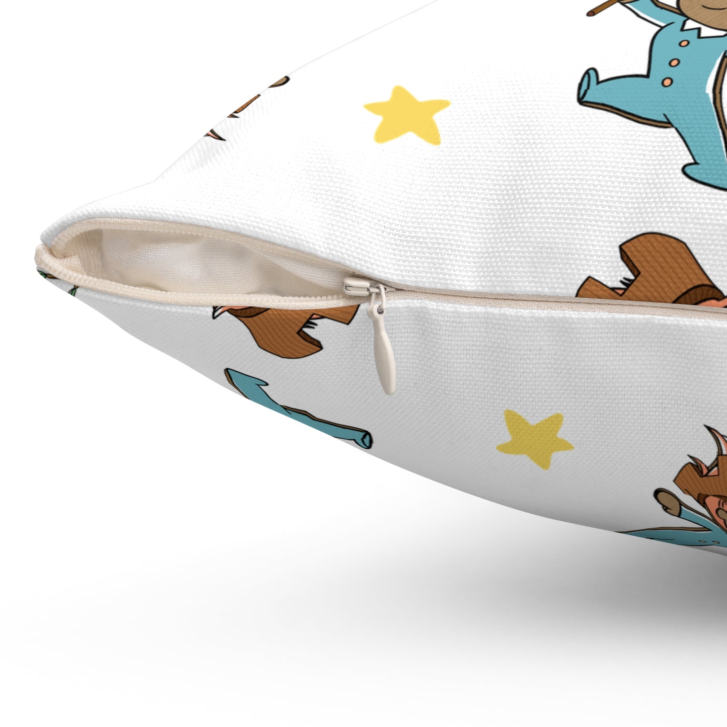 Pin Pon Woodland Kids Throw Pillow