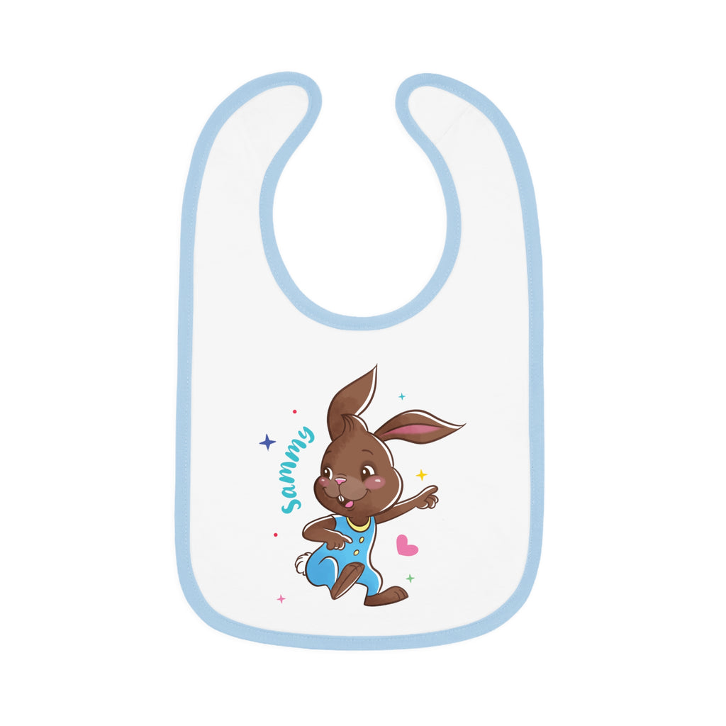 Sammy Contrast Trim Jersey Bib – Sweet, Silly & Snack-Read