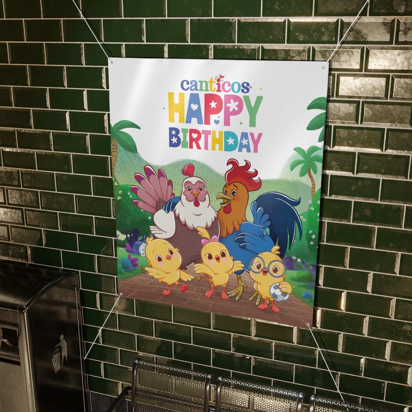 Canticos Birthday Banner – Chickie Family Celebration