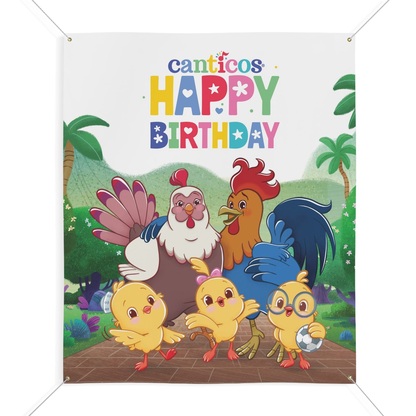 Canticos Birthday Banner – Chickie Family Celebration