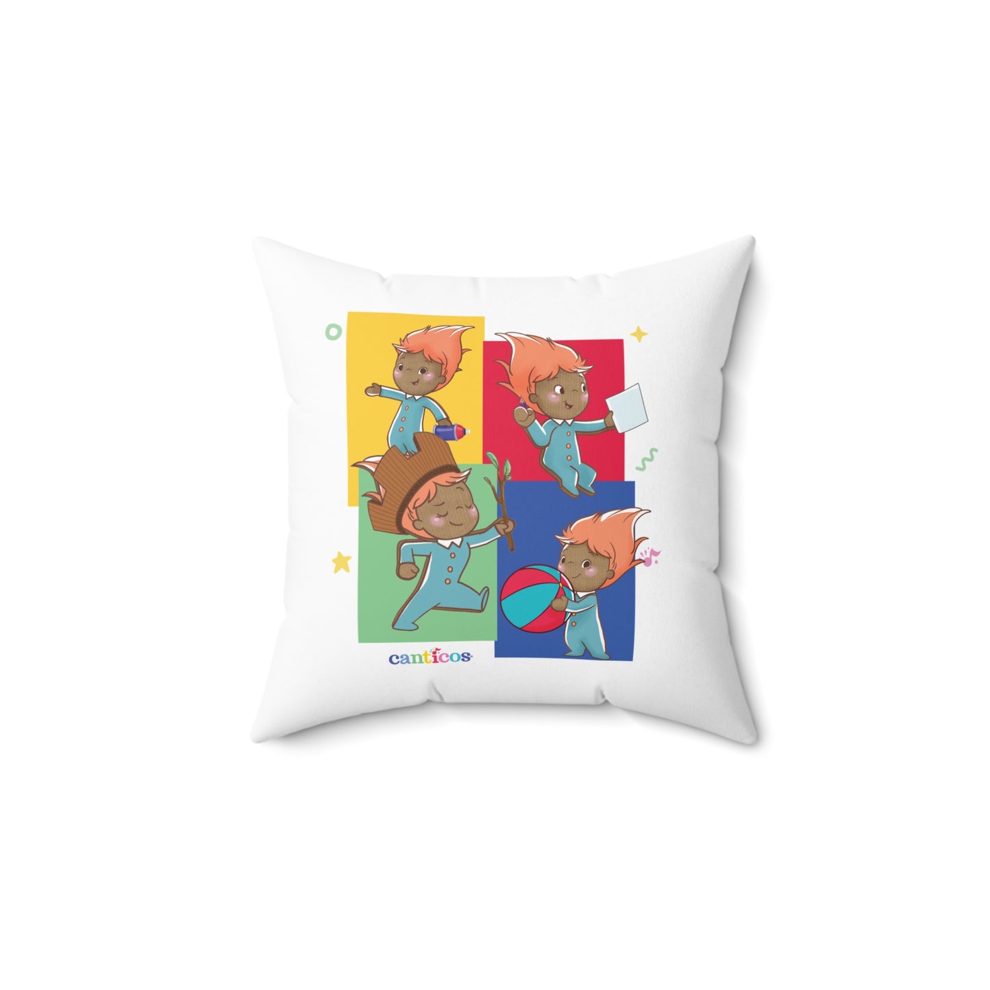 Pin Pon Adventures Kids Throw Pillow