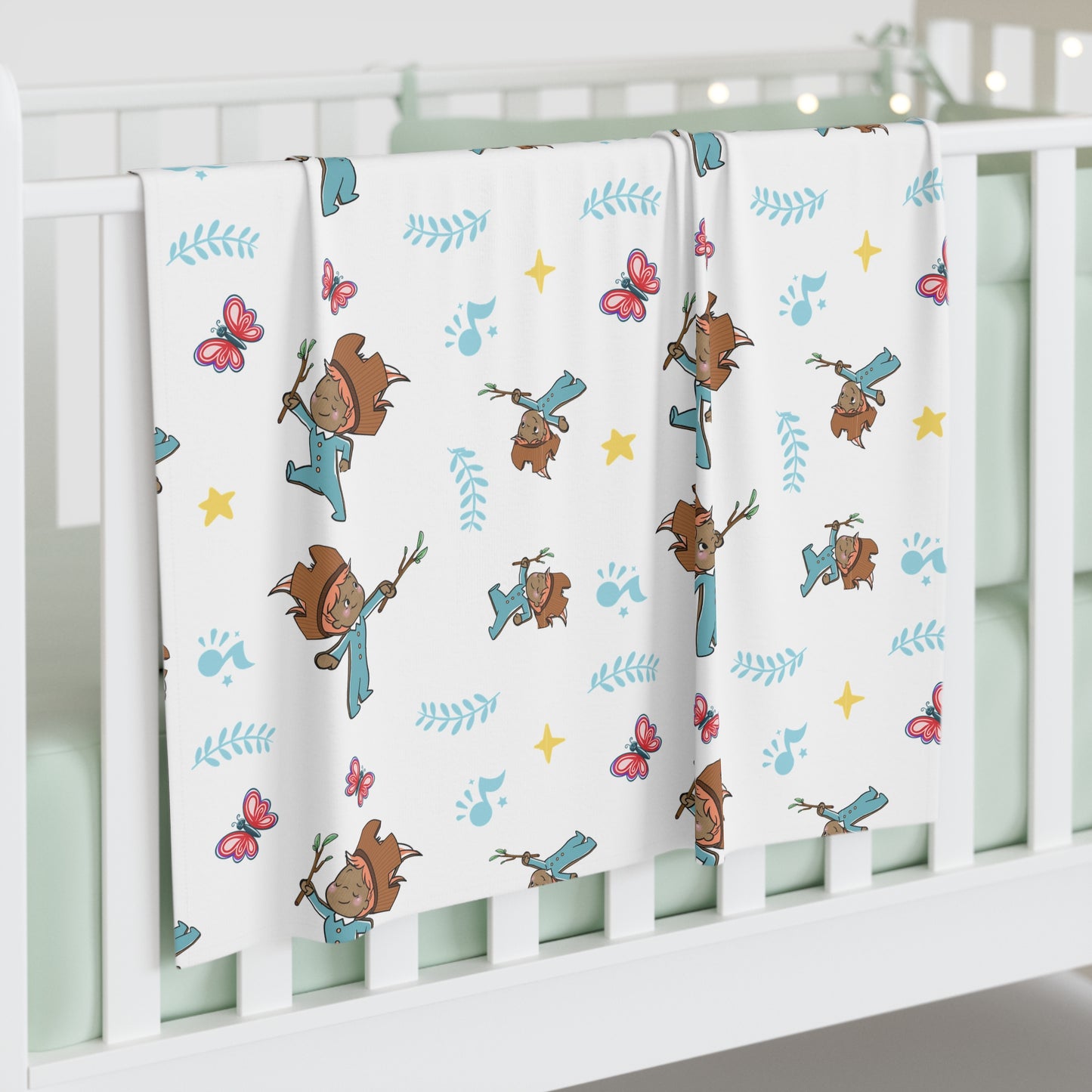 Pin Pon Friends Baby Swaddle Blanket