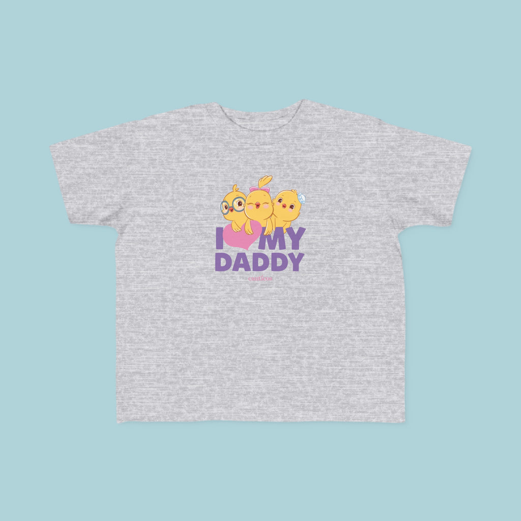 I love my Daddy Purple Toddler T-shirt - Little Chickies