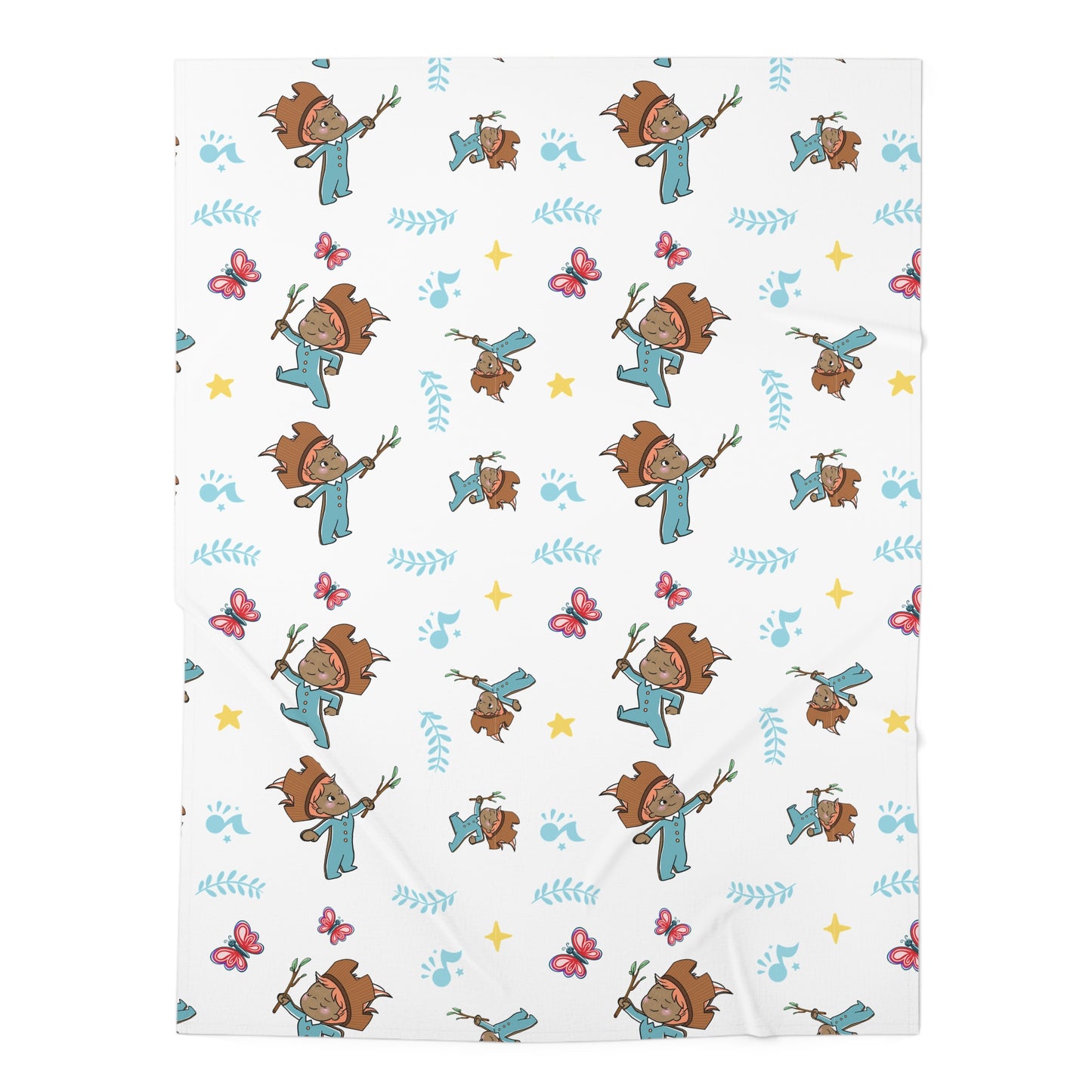 Pin Pon Friends Baby Swaddle Blanket