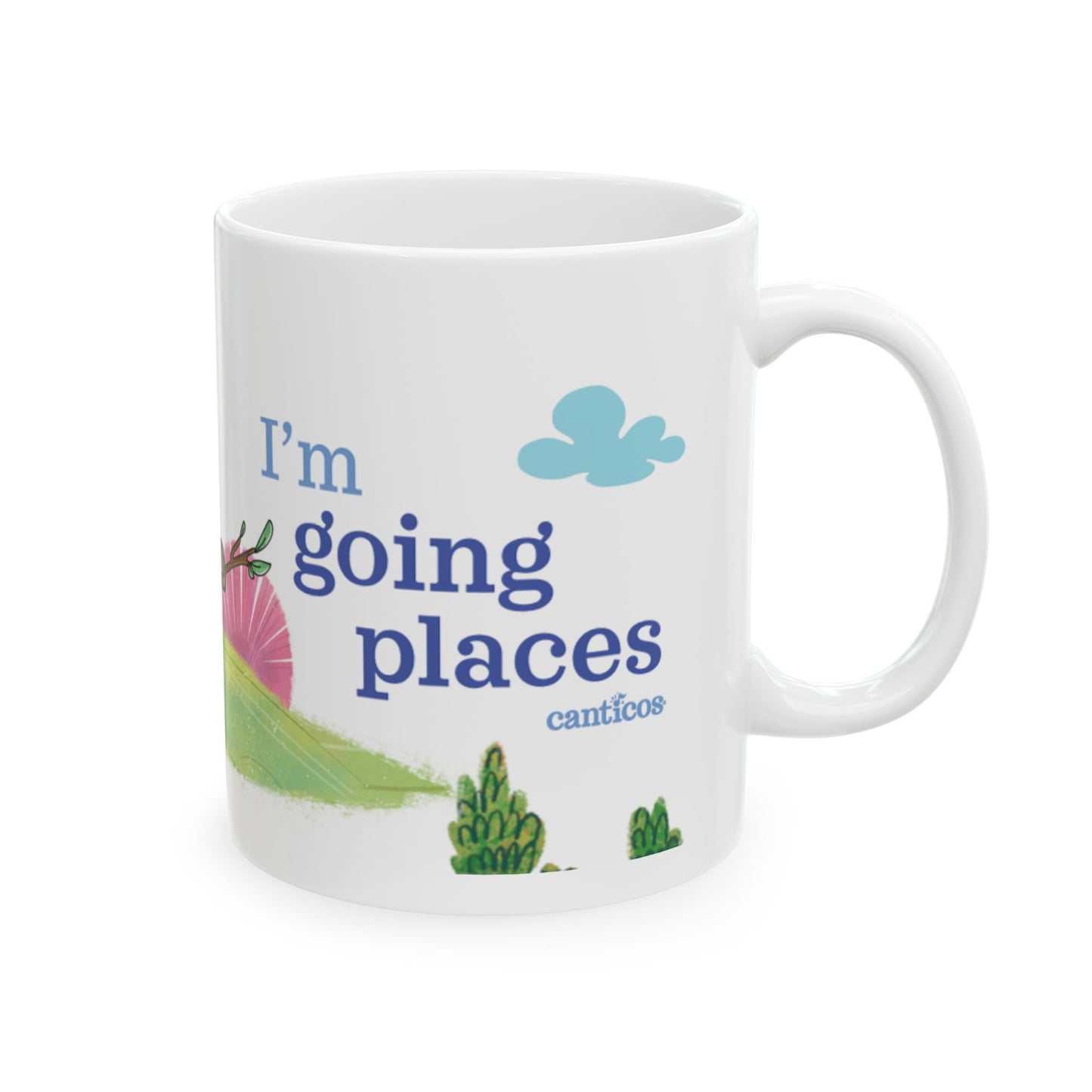 Pin Pon Going Places Ceramic Mug