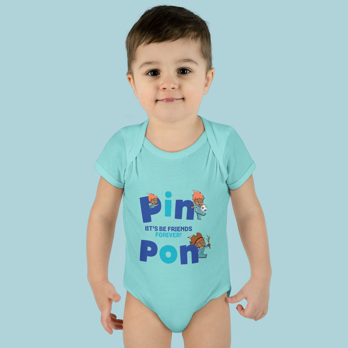 Pin Pon Friends Forever Infant Bodysuit / Baby Onesie