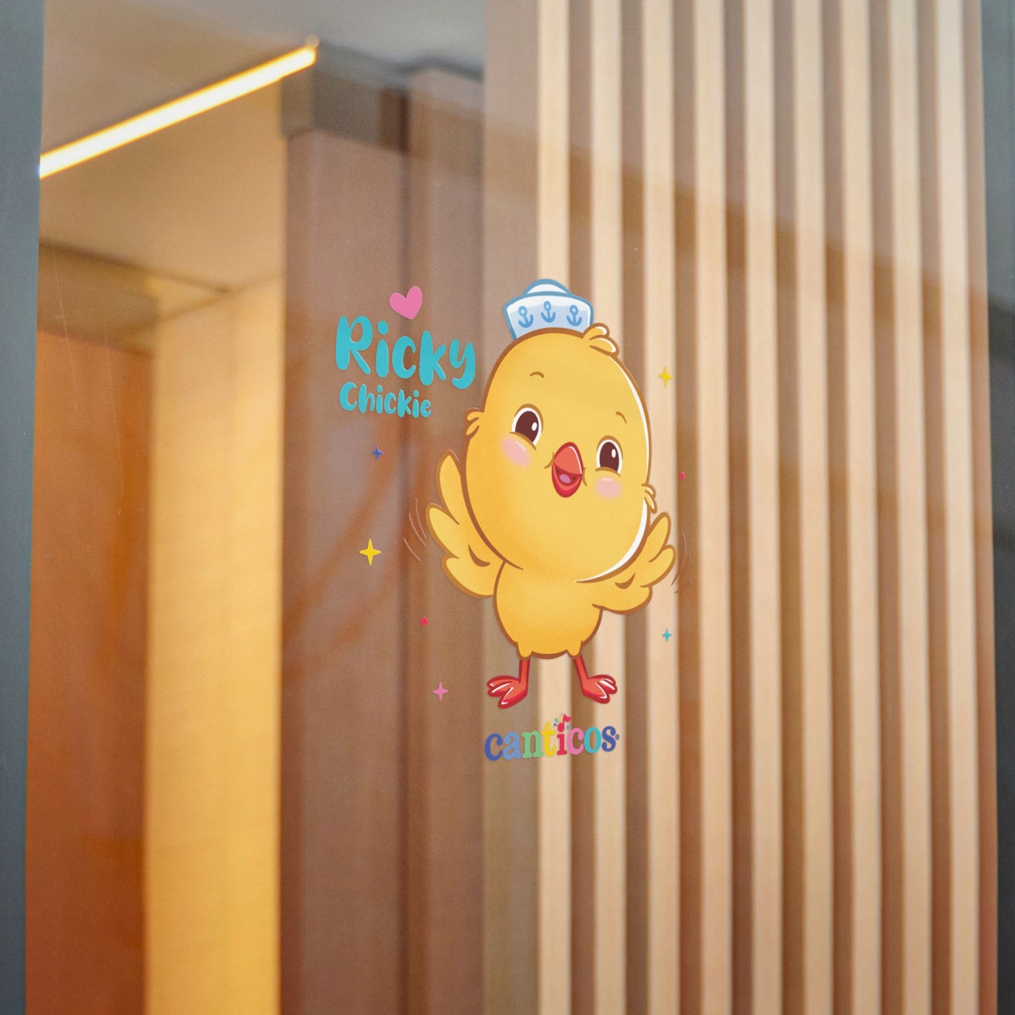 Huggable Ricky Chickie - Kiss Cut Canticos Sticker, Room Decor
