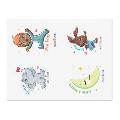 Canticos Amiguitos  Sticker Sheets for Classroom or Party Favors