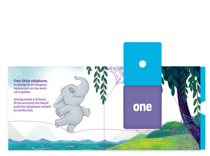 Little Elephants / Elefantitos, Flip & Play Bilingual Book