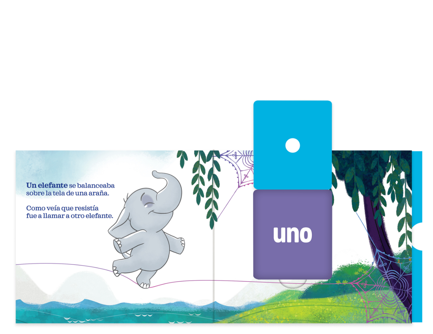 Little Elephants / Elefantitos, Flip & Play Bilingual Book