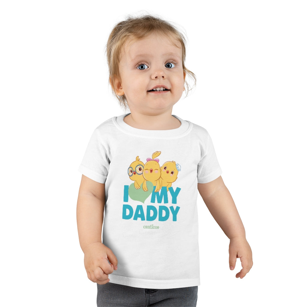 I love my Daddy Blue Toddler T-shirt - Little Chickies
